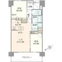 エクセレントシティ松戸II 間取図