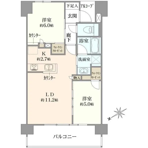 エクセレントシティ松戸II 間取図