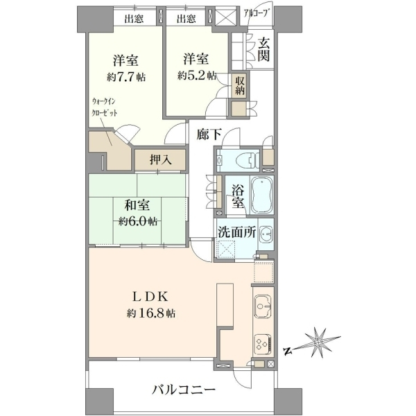 レコシティ・プライム 間取図