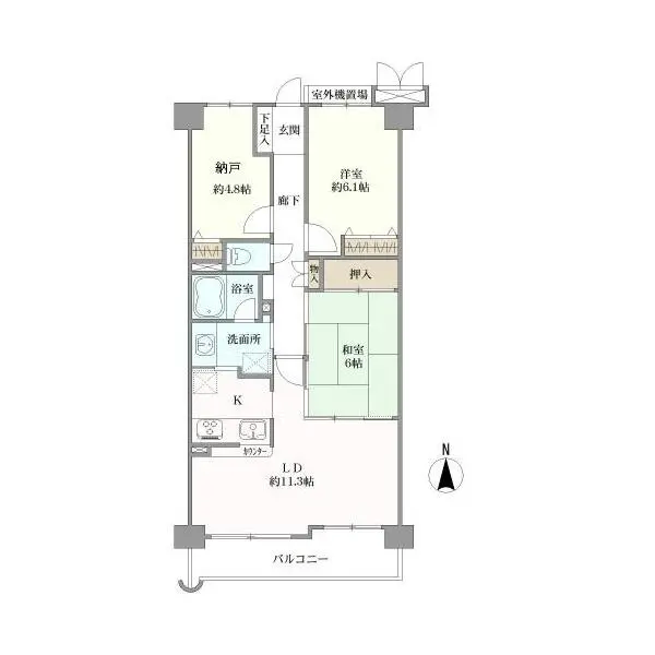 アドリーム武蔵小金井 間取図