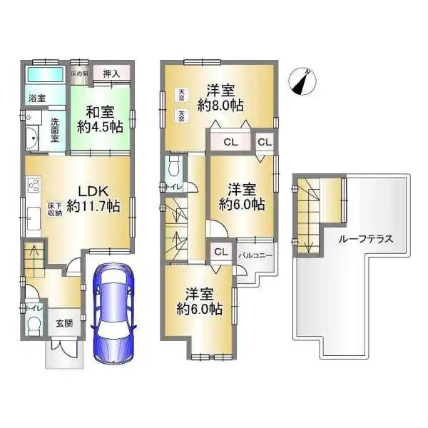 神戸市須磨区稲葉町5丁目 間取図