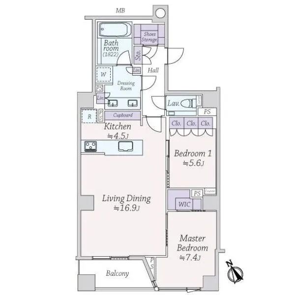 プレミスト南青山 間取図