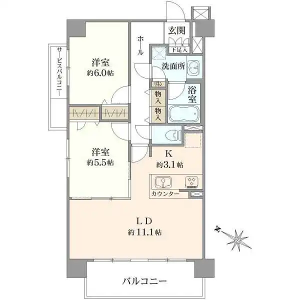 アンベリール八千代大和田ステーションテラス 間取図