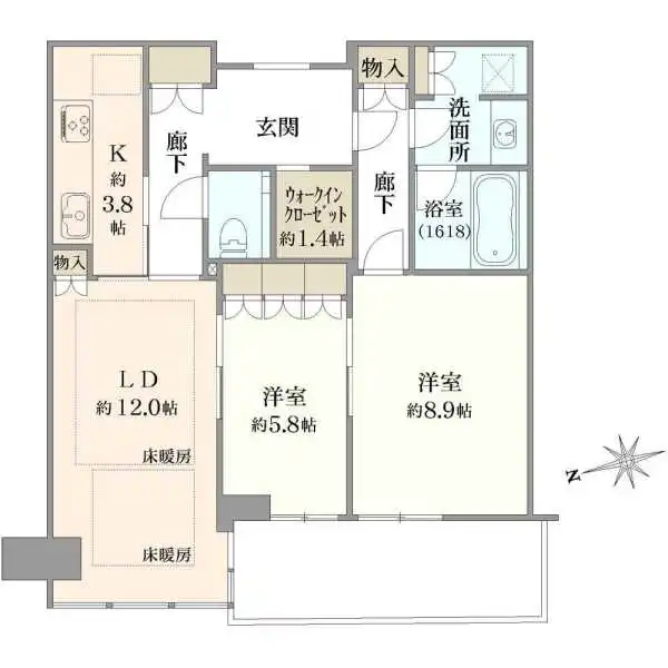 グラングリーン大阪　ザ・ノースレジデンス 間取図