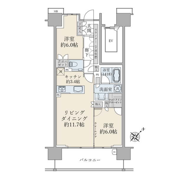 プレミスト本厚木 間取図