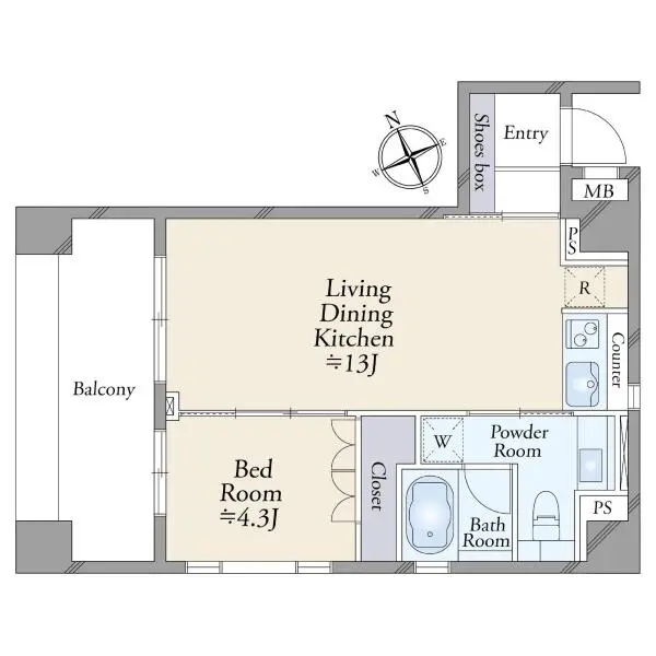 コムロンド吉祥寺 間取図