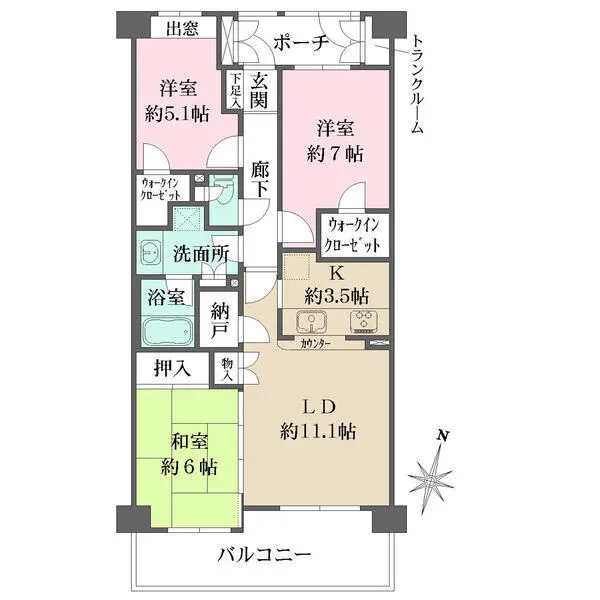 清瀬パークハウス 間取図