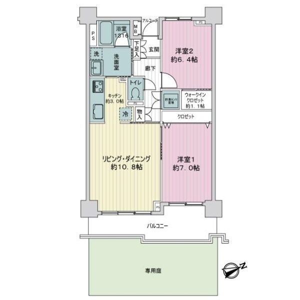 リノア北赤羽 間取図