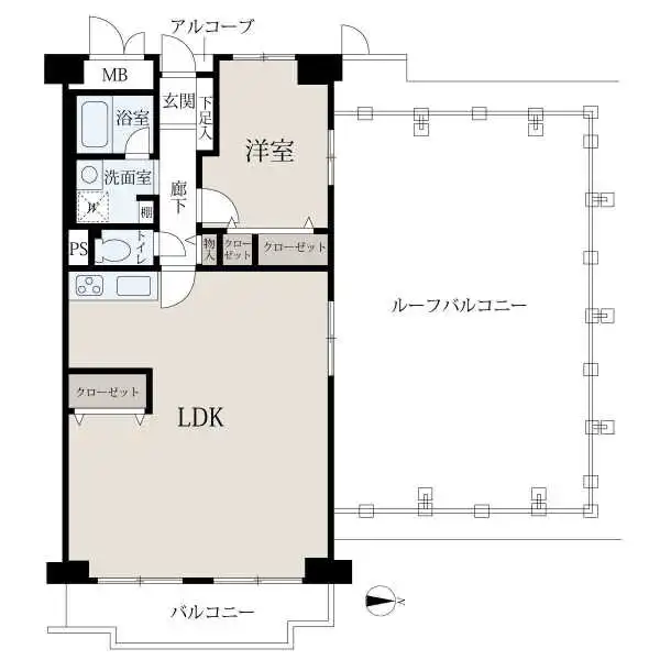 ネオコーポ東山 間取図