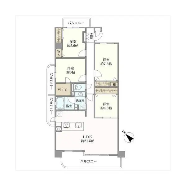 ラドーニ則武天空の館 間取図