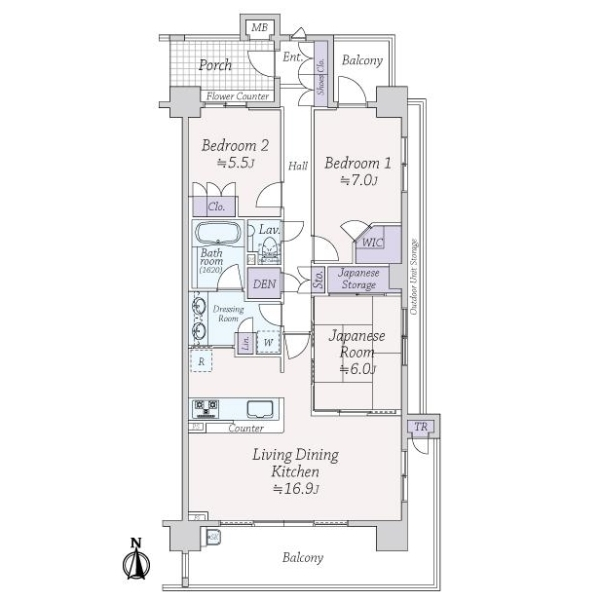 イトーピア桜新町イストハウス 間取図