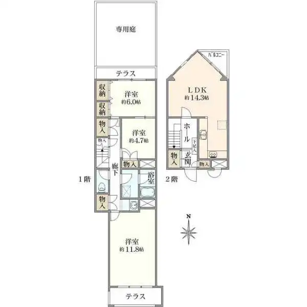 ハイツ鷺宮 間取図