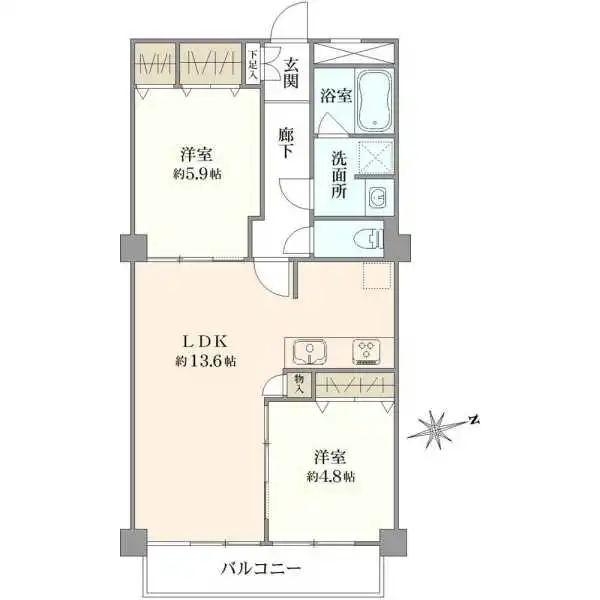 古河ガーデン・マンション 間取図