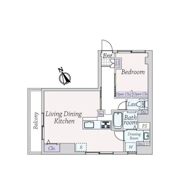 ライオンズマンション入船 間取図
