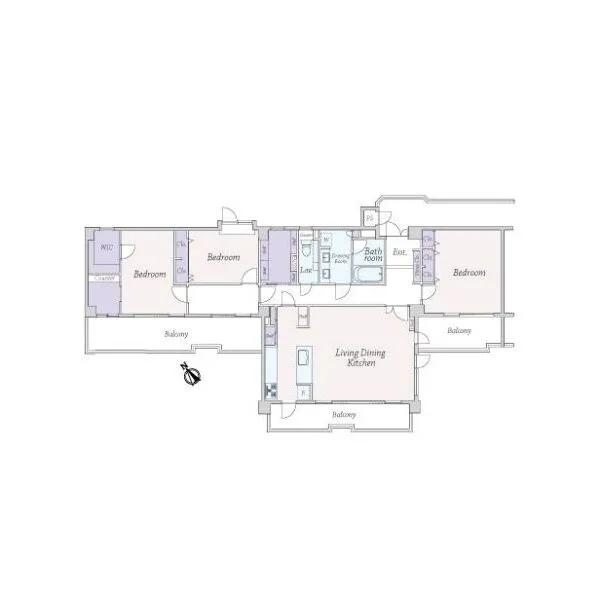 サーパス南烏山 間取図