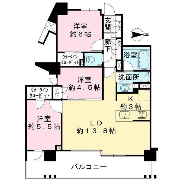 オープンレジデンシア島津山コート 間取図