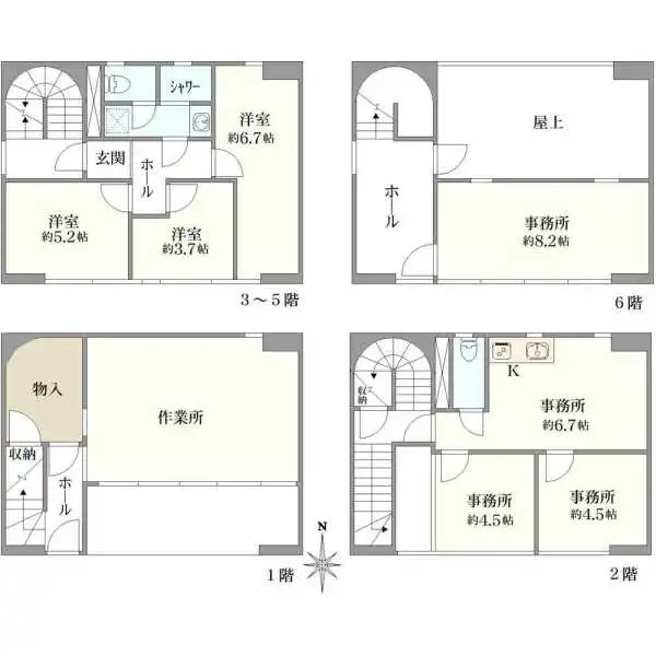 新富ＡＺビル 間取図