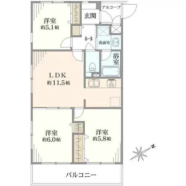 レジェンド板橋本町ＩＩ 間取図