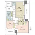 グラングリーン大阪　ＴＨＥ　ＮＯＲＴＨ　ＲＥＳＩＤＥＮＣＥ 間取図