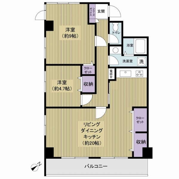 トーカン柏キャステール 間取図