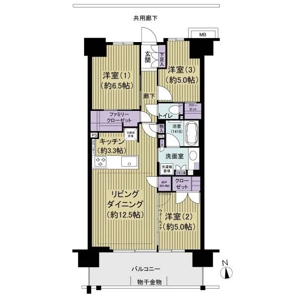 プレミスト船橋塚田 間取図