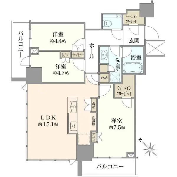 MID TOWER GRAND ミッドタワーグランド 間取図