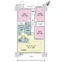 ライオンズ茨木ニューシティＢ街区 間取図