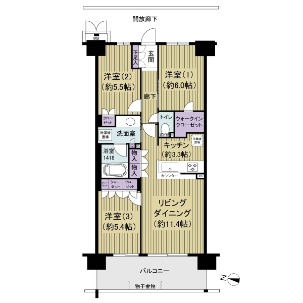 ポレスター流山平和台 間取図
