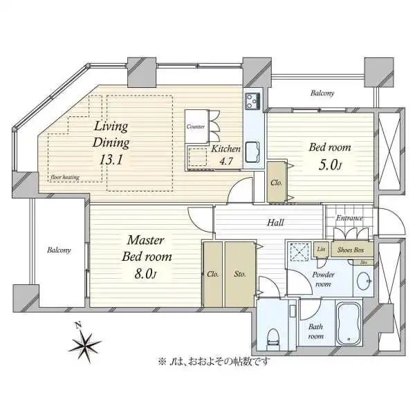 東京シーサウスブランファーレ 間取図