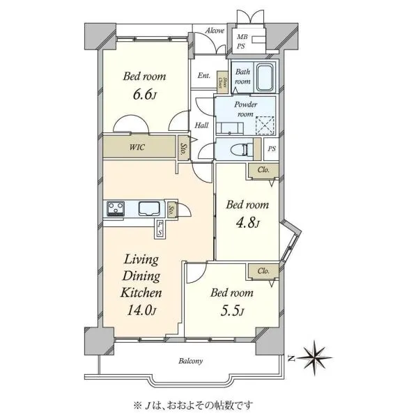 八潮ハイツ 間取図