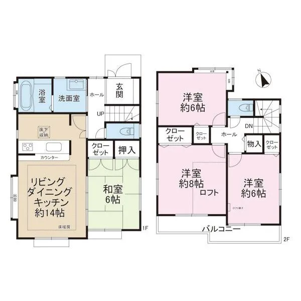 横浜市港南区港南３丁目 間取図
