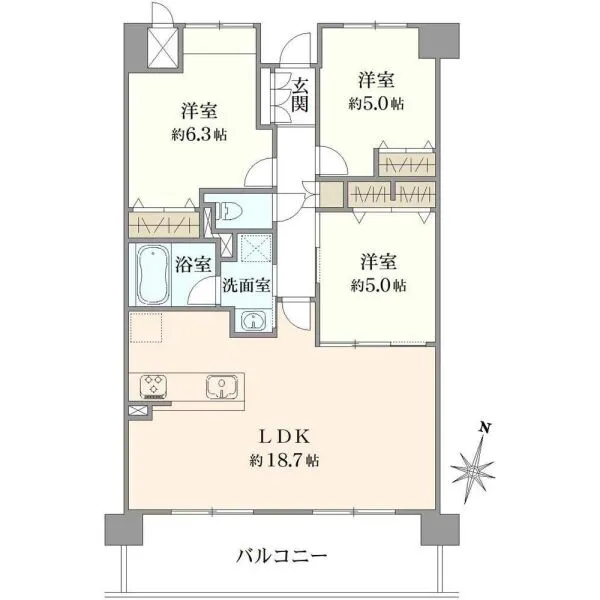 ステイツ高槻玉川新町 間取図