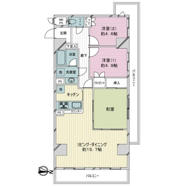 レクセル保土ヶ谷 間取図