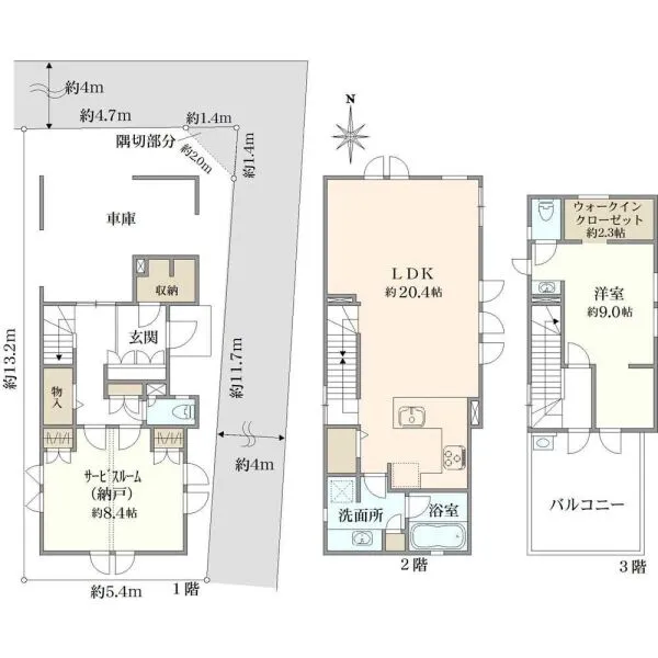 練馬区練馬４丁目 間取図