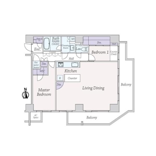 レグノ・グランデ一番町タワー 間取図