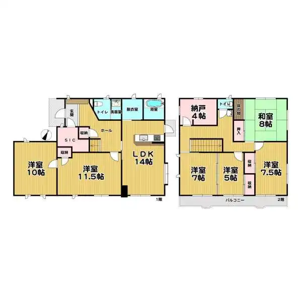 京都市西京区大原野上里鳥見町 間取図