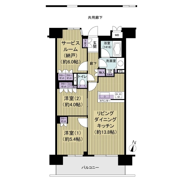 ドムール新小岩プレミアムレジデンス 間取図