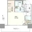 アトラスタワ―五反田 間取図