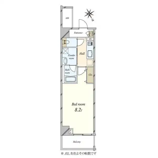 クレヴィスタ門前仲町グラン 間取図