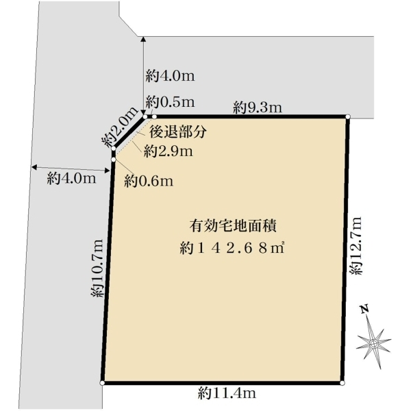 中野区上鷺宮５丁目 区画図