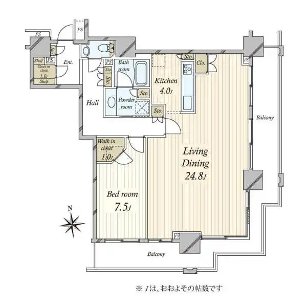 ベイクレストタワー 間取図