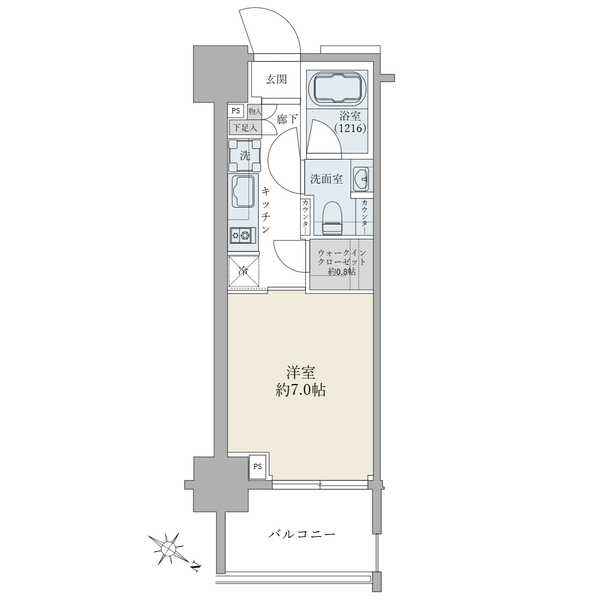 パークリュクス東麻布ｍｏｎｏ 間取図