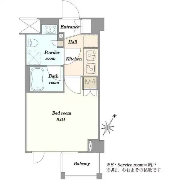 AXAS品川レジデンス 間取図