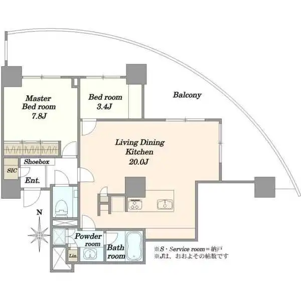 ゲートシティ大崎サウスパークタワー 間取図