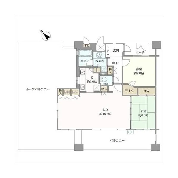 藤和シティホームズ港北Rafia 間取図