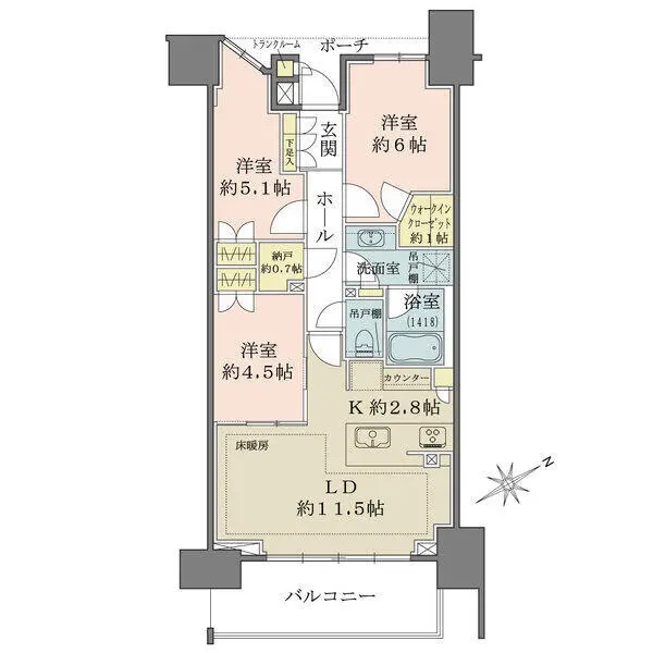 ザ・ガーデンズ西葛西 間取図