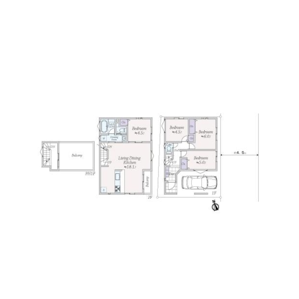 川崎市多摩区登戸 間取図