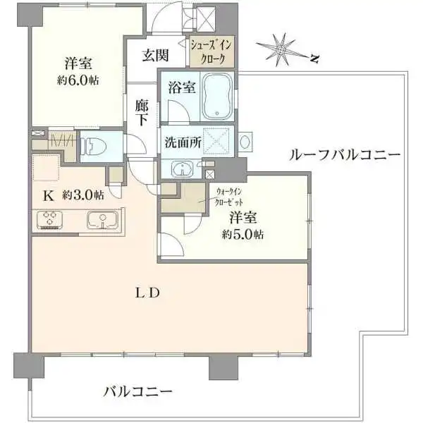 エクセレントシティ綾瀬ＩＩＩ 間取図