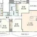 ライオンズシティ東陽町親水公園 間取図