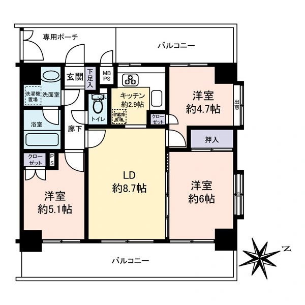 アルファホームズ浅草 間取図